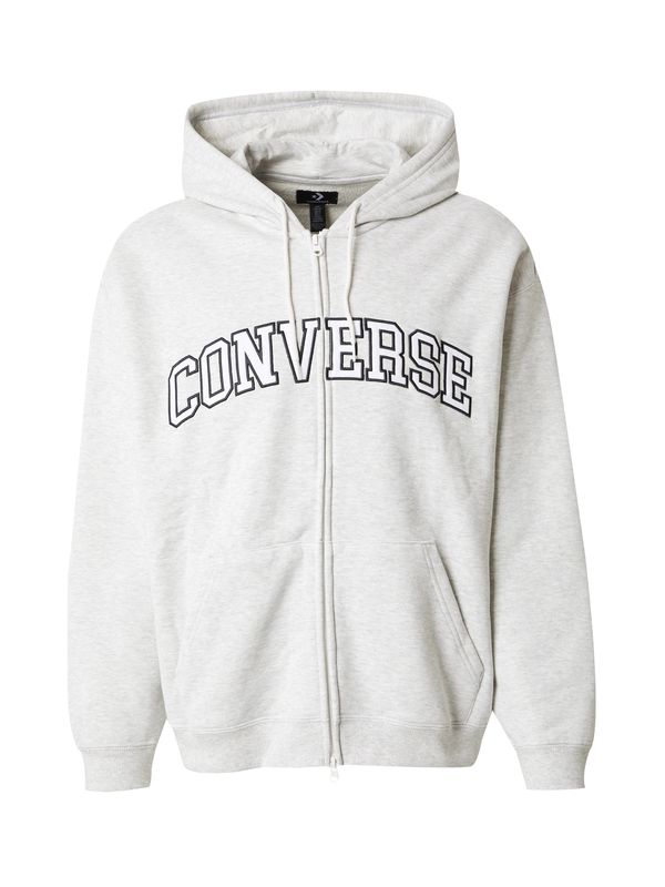 CONVERSE CONVERSE Jopa na zadrgo 'RETRO CHUCK'  svetlo siva / črna / bela