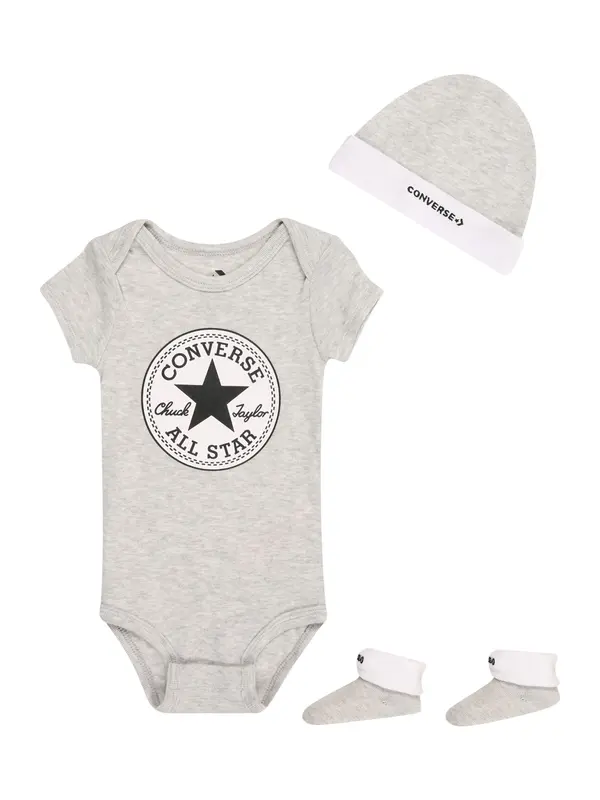 CONVERSE CONVERSE Komplet  pegasto siva / črna / bela