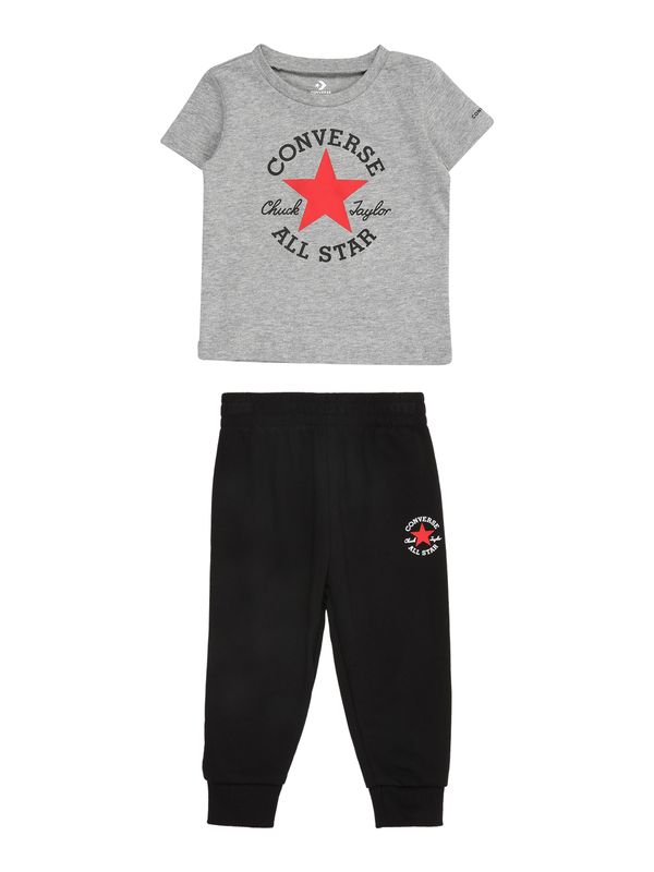 CONVERSE CONVERSE Komplet  pegasto siva / rdeča / črna