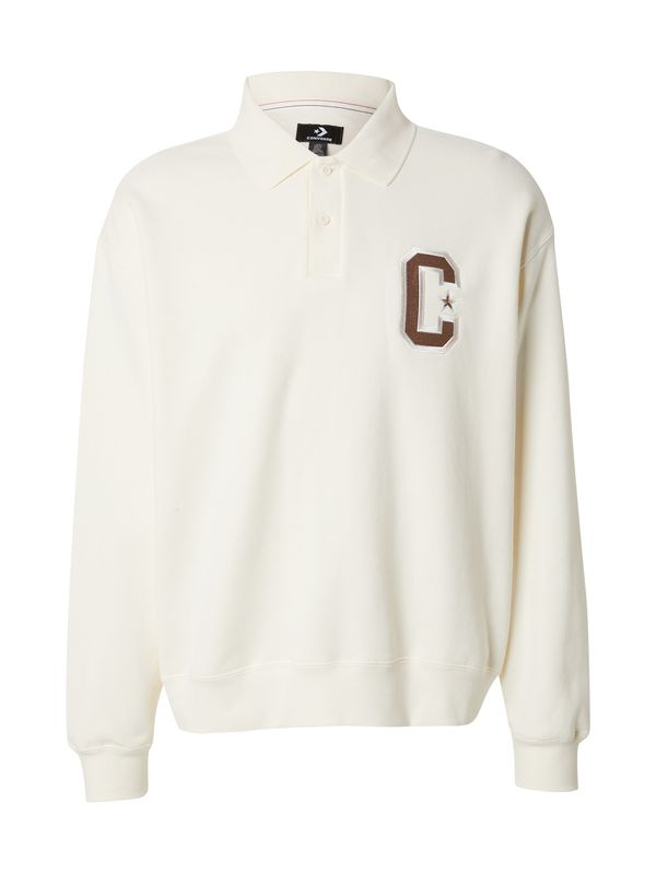 CONVERSE CONVERSE Majica 'CHUCK'  kit / rjava / jajčna lupina