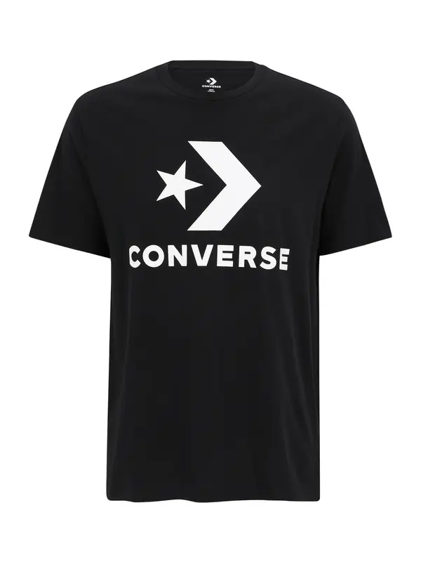 CONVERSE CONVERSE Majica  črna / bela