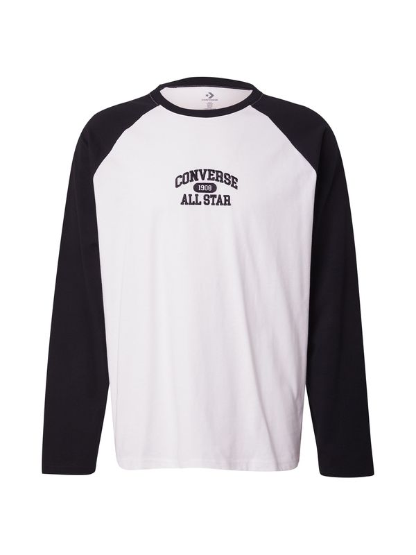 CONVERSE CONVERSE Majica  črna / bela