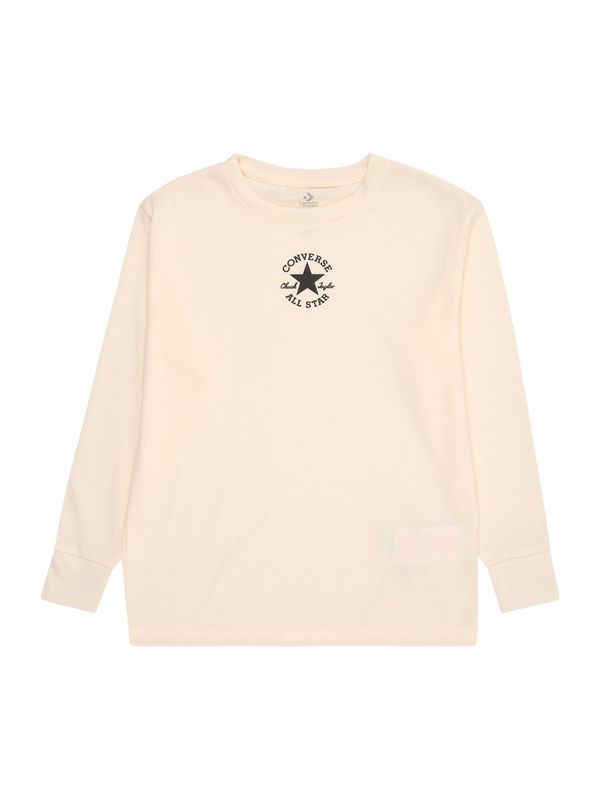 CONVERSE CONVERSE Majica  ecru / črna