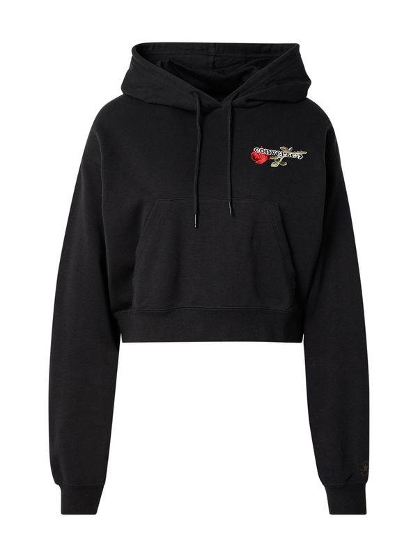 CONVERSE CONVERSE Majica 'ESSENTIALS'  oliva / rdeča / črna / bela