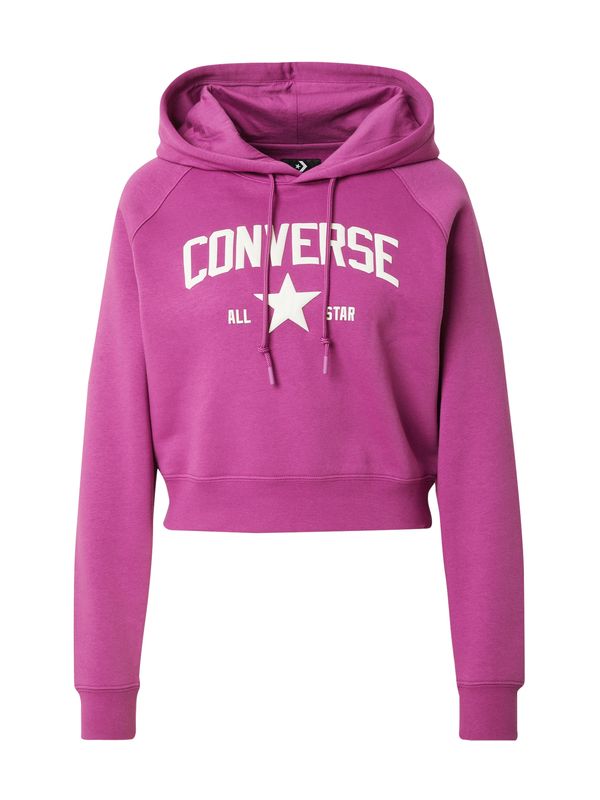 CONVERSE CONVERSE Majica  neonsko lila / bela