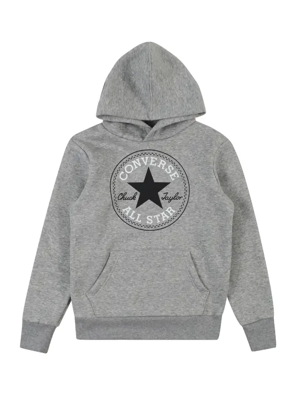 CONVERSE CONVERSE Majica  pegasto siva / črna / bela