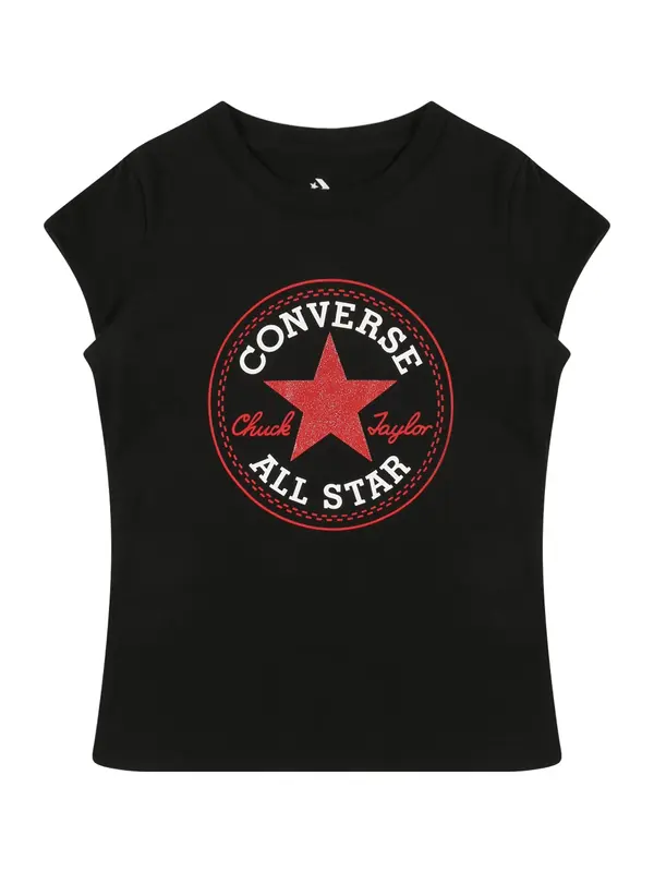 CONVERSE CONVERSE Majica  rdeča / črna / bela