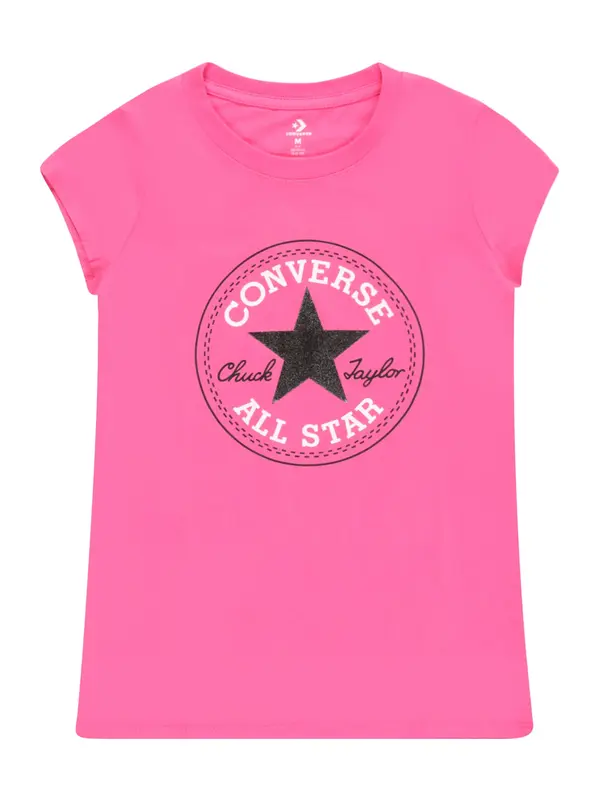 CONVERSE CONVERSE Majica  roza / črna / bela