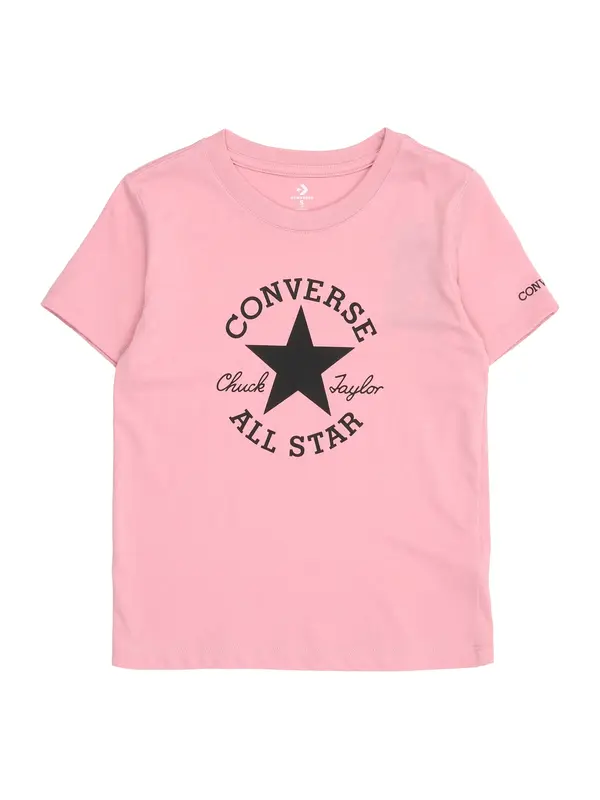 CONVERSE CONVERSE Majica  roza / črna