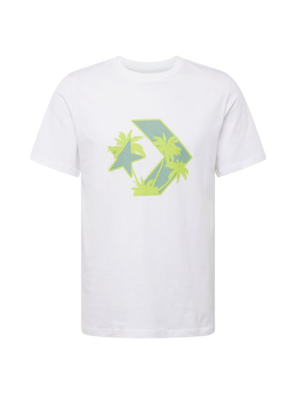 CONVERSE CONVERSE Majica 'STAR'  travnato zelena / svetlo zelena / bela