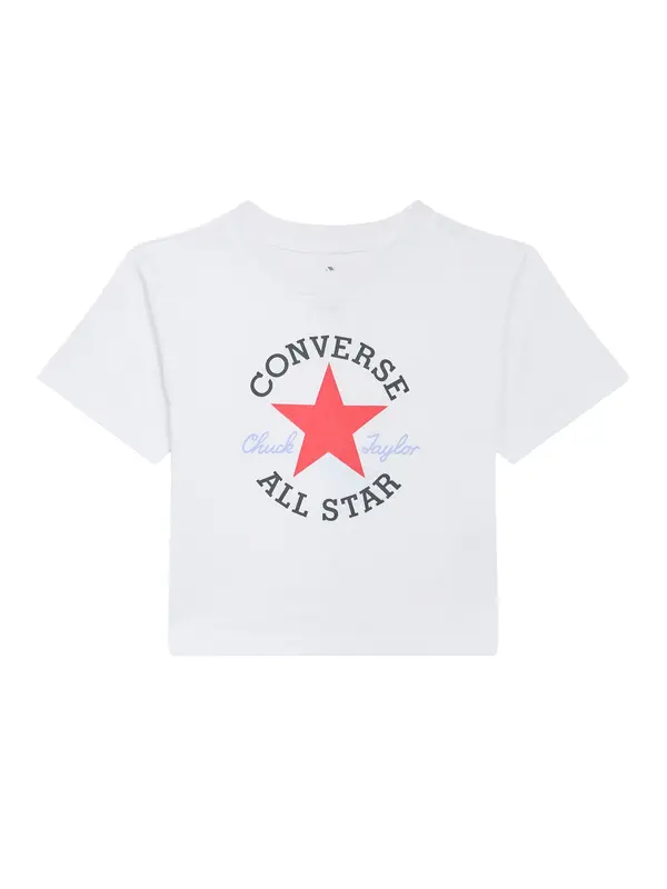 CONVERSE CONVERSE Majica  svetlo modra / malina / črna / bela