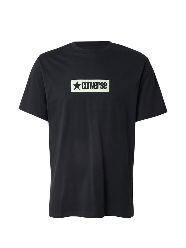 CONVERSE CONVERSE Majica  svetlo rumena / črna