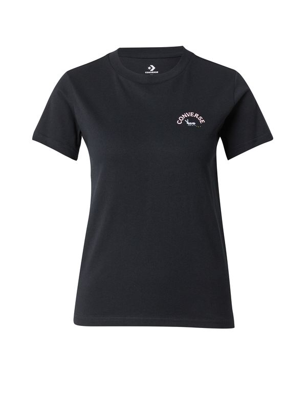 CONVERSE CONVERSE Majica  svetlo rumena / roza / črna / bela