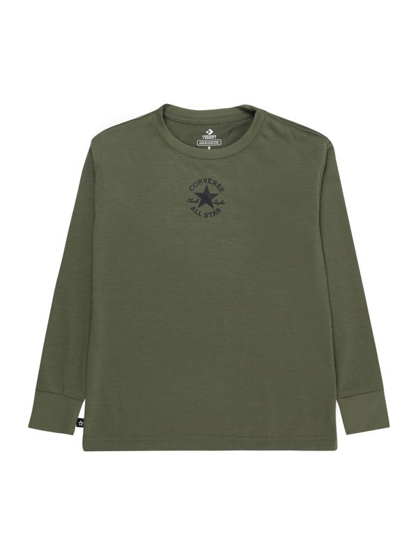 CONVERSE CONVERSE Majica  zelena / črna