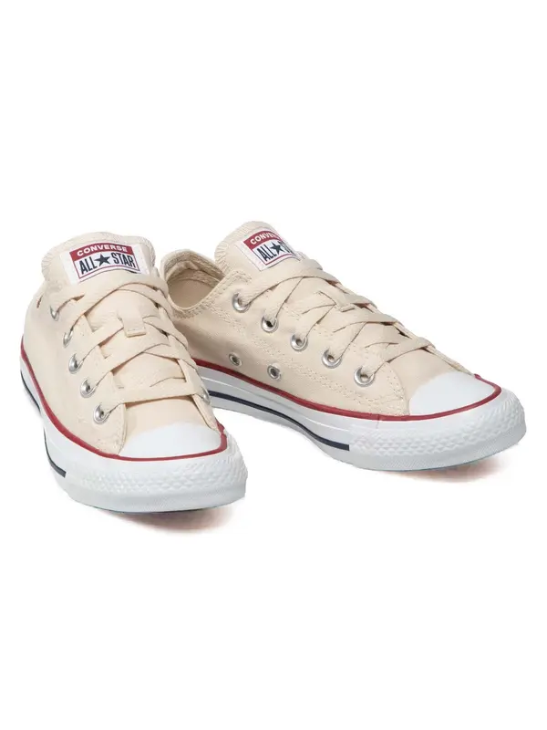 CONVERSE CONVERSE Nizke superge 'Chuck Taylor All Star Classic'  svetlo bež / rdeča / črna / bela