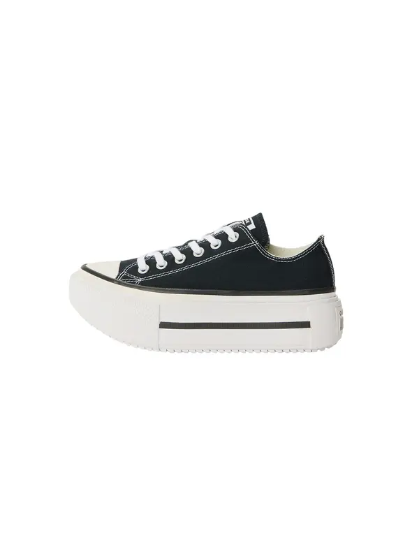 CONVERSE CONVERSE Nizke superge 'CTAS LIFT DOUBLE STACK'  črna / bela