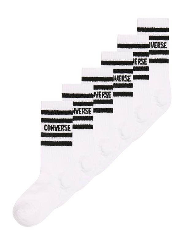 CONVERSE CONVERSE Nogavice  črna / bela