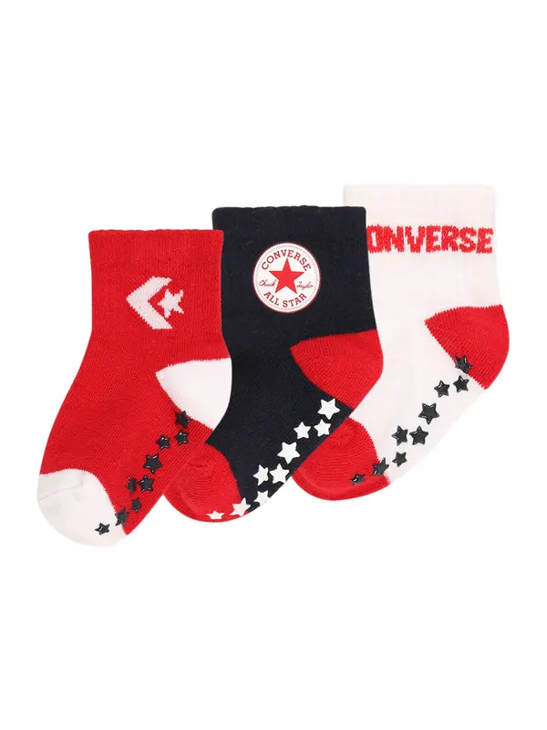 CONVERSE CONVERSE Nogavice  mornarska / rdeča / bela