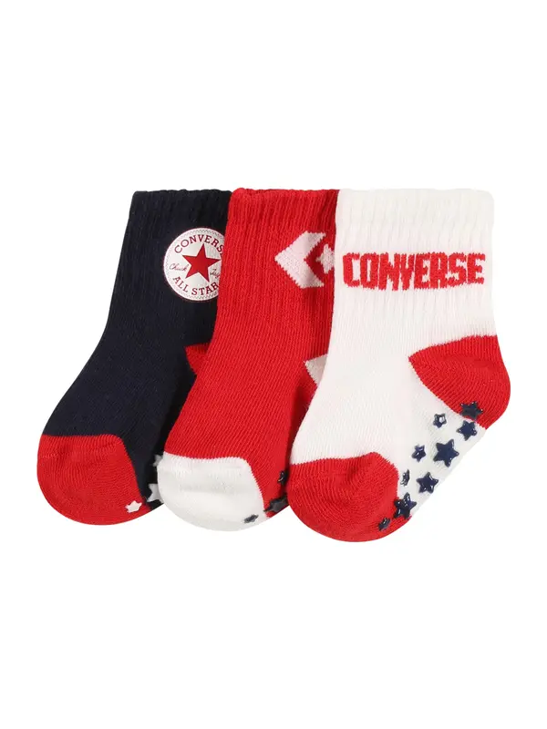 CONVERSE CONVERSE Nogavice  mornarska / rdeča / bela