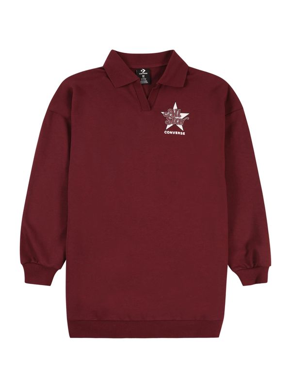 CONVERSE CONVERSE Obleka  burgund / bela