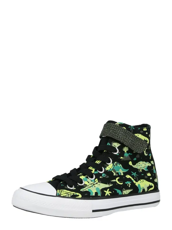 CONVERSE CONVERSE Superge 'Chuck Taylor All Star Dinos'  kaki / smaragd / svetlo zelena / črna
