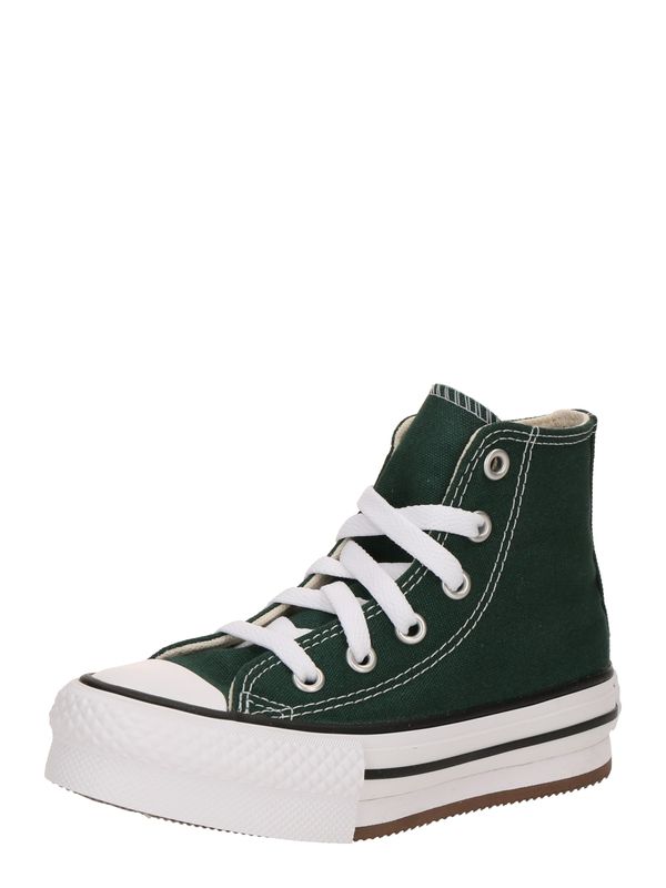 CONVERSE CONVERSE Superge 'CHUCK TAYLOR ALL STAR EVA LIFT'  temno zelena / črna / bela