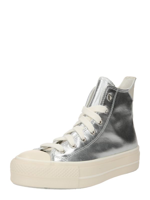 CONVERSE CONVERSE Visoke superge 'CHUCK TAYLOR ALL STAR'  bež / srebrna