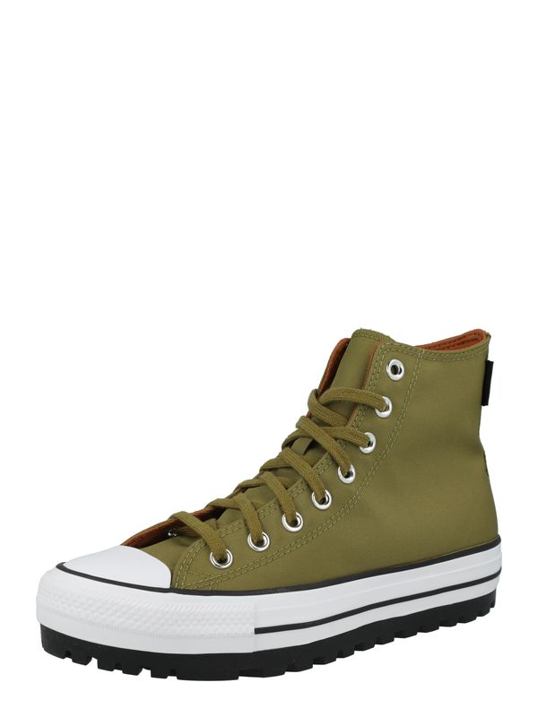 CONVERSE CONVERSE Visoke superge 'CHUCK TAYLOR ALL STAR CITY'  kaki / oliva / črna