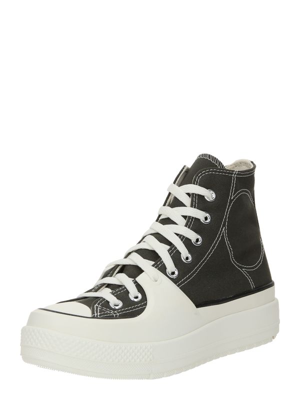 CONVERSE CONVERSE Visoke superge 'CHUCK TAYLOR ALL STAR CONSTRUCT'  večbarvno zelena / črna / bela