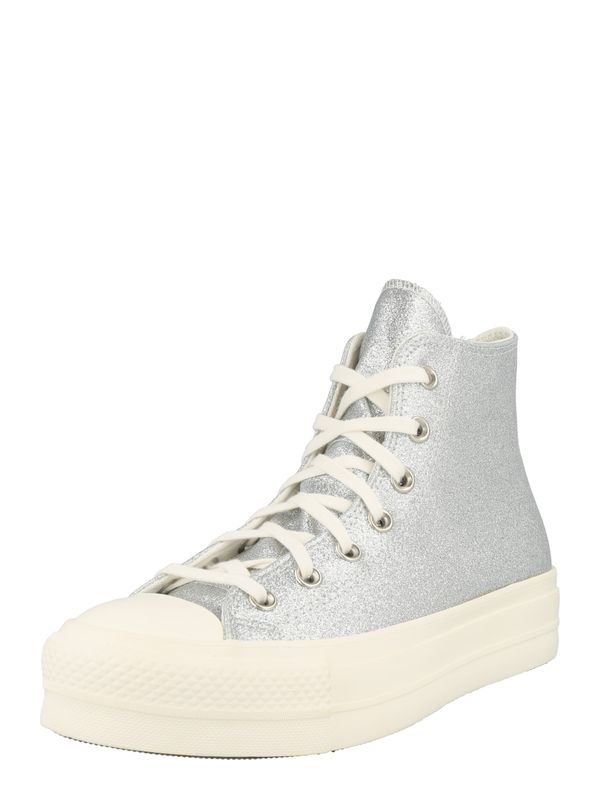 CONVERSE CONVERSE Visoke superge 'CHUCK TAYLOR ALL STAR LIFT - S'  srebrna