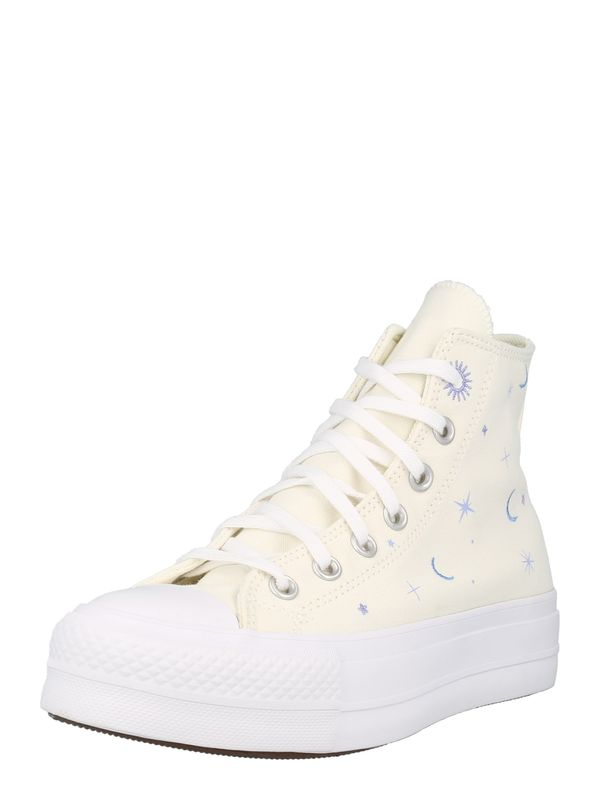 CONVERSE CONVERSE Visoke superge 'Chuck Taylor All Star Lift'  svetlo bež / lila / bela