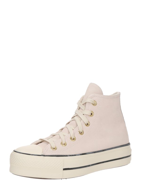 CONVERSE CONVERSE Visoke superge 'CHUCK TAYLOR ALL STAR LIFT'  svetlo bež / pastelno roza / črna