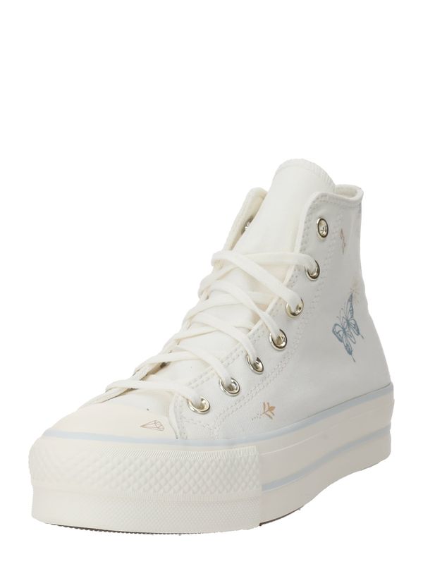 CONVERSE CONVERSE Visoke superge 'CHUCK TAYLOR ALL STAR LIFT'  svetlo modra / rjava / zlata / bela