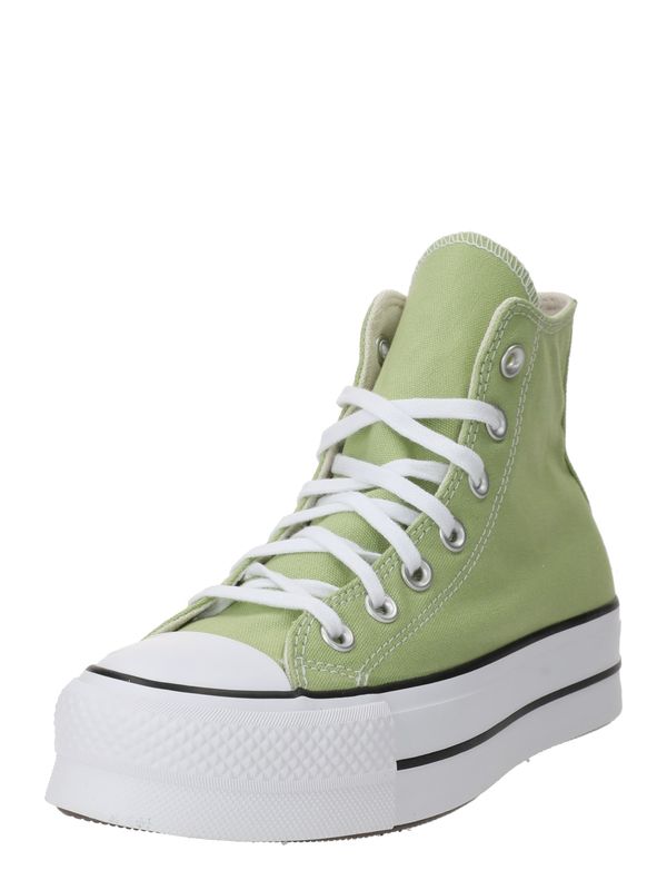 CONVERSE CONVERSE Visoke superge 'Chuck Taylor All Star Lift'  travnato zelena / črna / bela