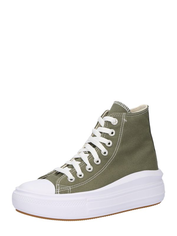 CONVERSE CONVERSE Visoke superge 'CHUCK TAYLOR ALL STAR MOVE'  kaki / bela