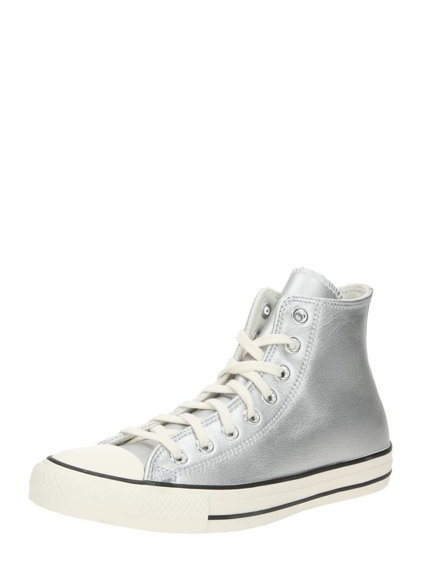 CONVERSE CONVERSE Visoke superge 'CHUCK TAYLOR ALL STAR'  srebrna / bela