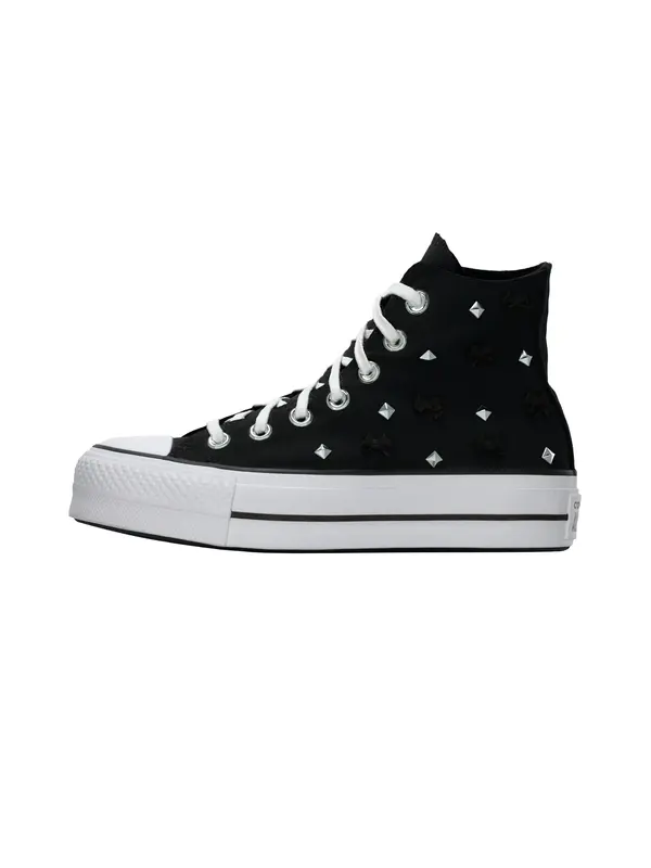 CONVERSE CONVERSE Visoke superge 'Ctas Lift'  črna / srebrna