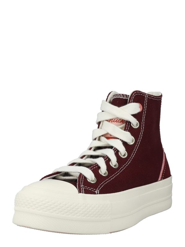 CONVERSE CONVERSE Visoke superge  roza / rdeča / bordo / bela