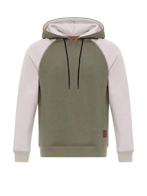 Cool Hill Cool Hill Majica  rjava / svetlo siva / kaki