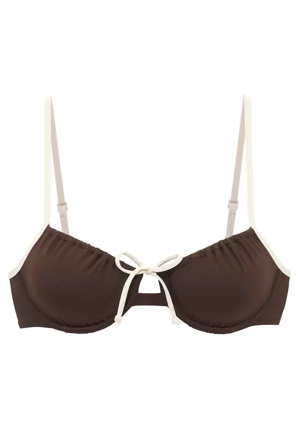 Copenhagen Studios Copenhagen Studios Bikini zgornji del 'Mix-Kini'  temno rjava / volneno bela