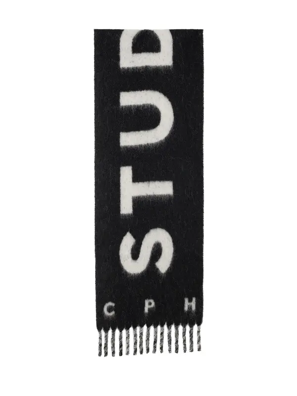Copenhagen Studios Copenhagen Studios Šal 'Shawl 13'  črna / off-bela