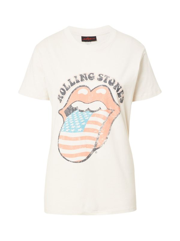 Cotton On Cotton On Majica 'Rolling Stones'  svetlo modra / antracit / breskev / off-bela