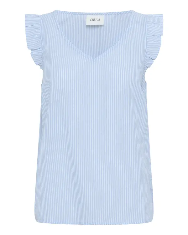 Cream Cream Bluza 'CRKatinka'  svetlo modra / off-bela