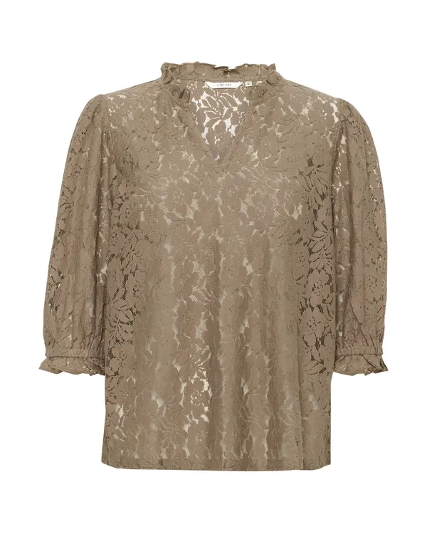 Cream Cream Bluza 'Kaspis'  temno bež