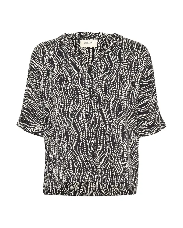 Cream Cream Bluza 'Tiah'  črna / bela