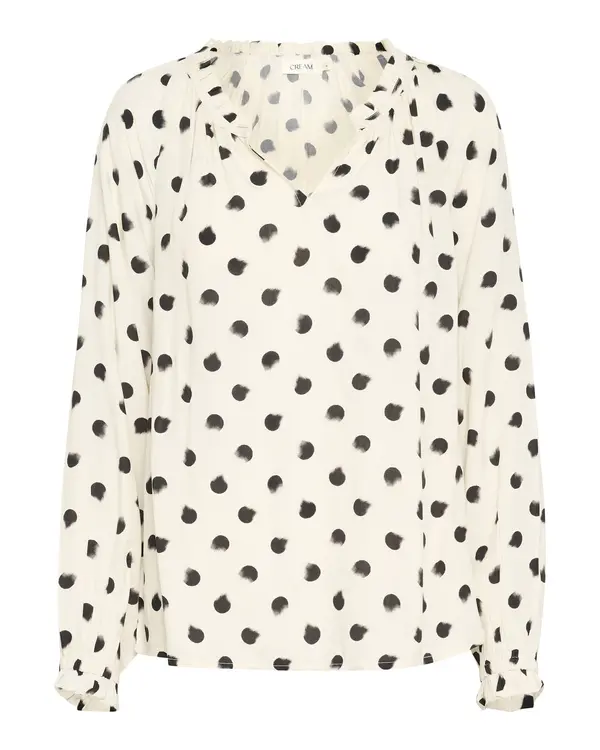 Cream Cream Bluza 'Tiah'  črna / volneno bela
