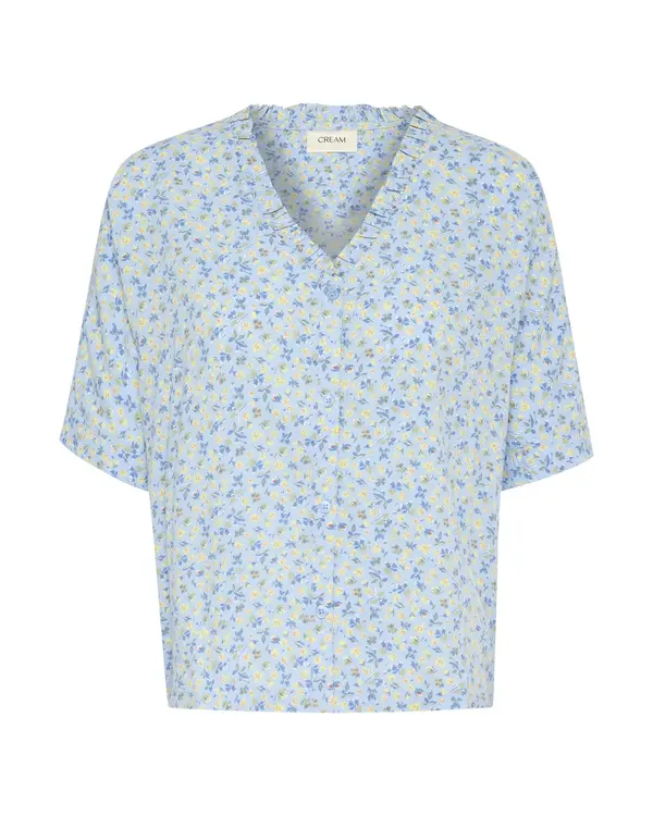 Cream Cream Bluza 'Tiah'  opal / nebeško modra / pastelno rumena / zelena