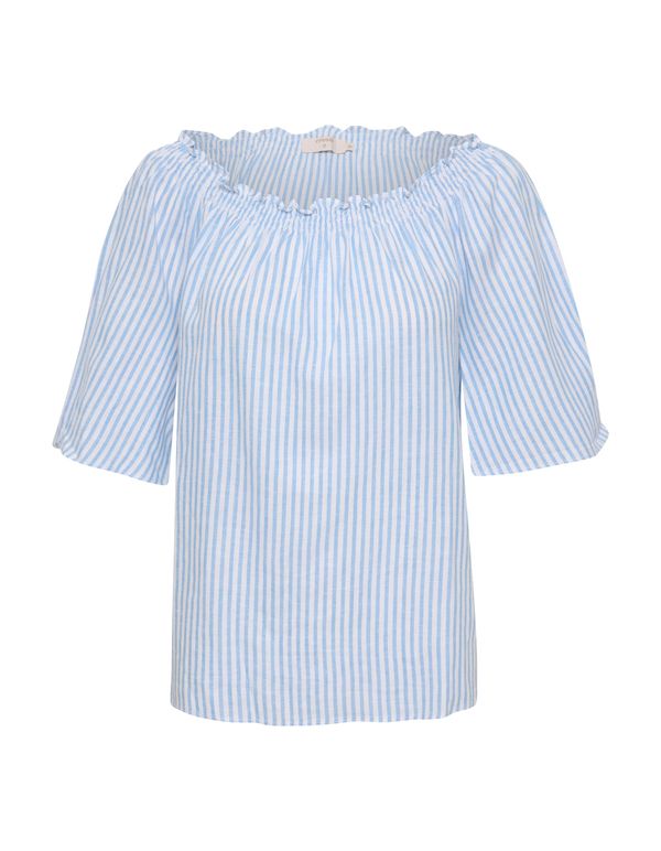 Cream Cream Bluza 'Venta'  svetlo modra / bela