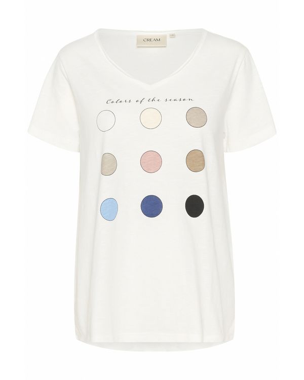 Cream Cream Majica 'Lavika'  bež / modra / črna / bela