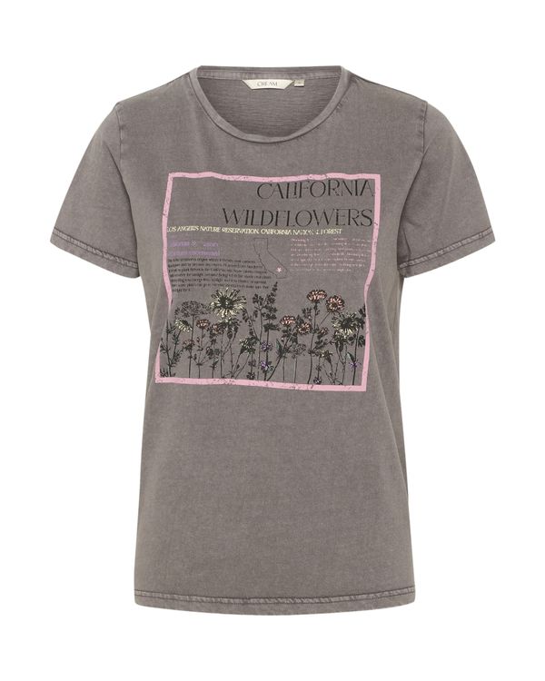 Cream Cream Majica 'Riva'  siva / roza / črna